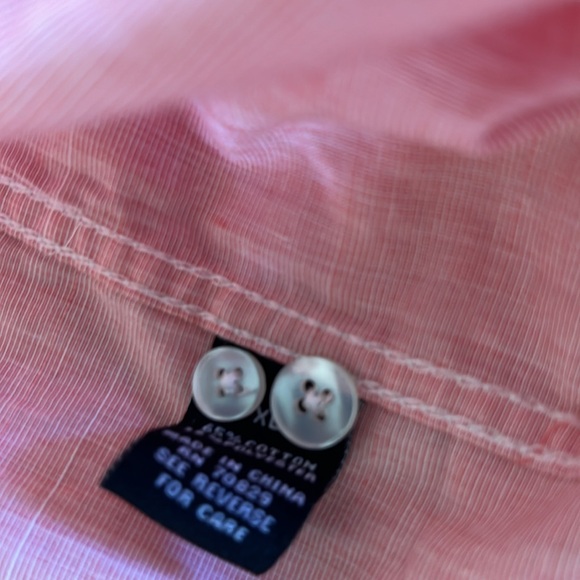 Carbon XL Pink Button Western Shirt Roll Tab Option Long Sleeve Classic - Picture 12 of 13